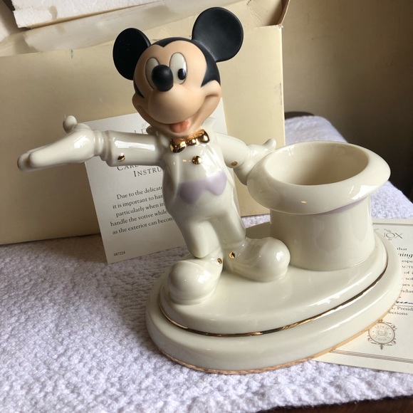 Lenox Mickey Mouse Grand Evening Porcelain figure votive new old stock - Picture 7 of 11